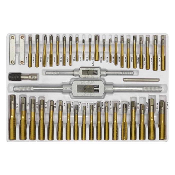 Sealey Metric & SAE/Imperial Hexagonal Tap & Die Set 86pc AK3086HIM Sealey - Town Tools 