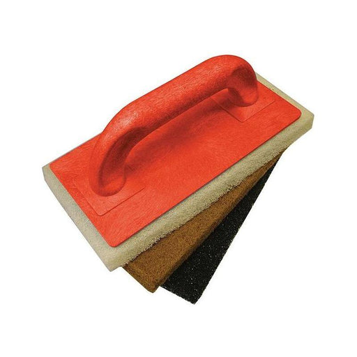Faithfull Scouring Pad Holder + Fine Medium & Coarse Pads Faithfull - Town Tools