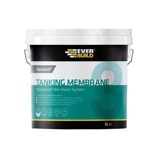 Everbuild Sika Aquaseal Waterproof Tanking Membrane 5 litre Everbuild Sika - Town Tools