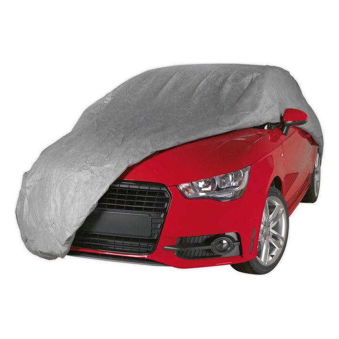 Sealey All-Seasons Car Cover 3-Layer Medium SCCM Sealey - Town Tools 