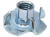 METALMATE Pronged Tee Nut ZP M6 x 9.0mm (Box 25)
