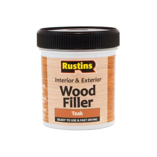 Rustins Acrylic Wood Filler Teak 250ml Rustins - Town Tools