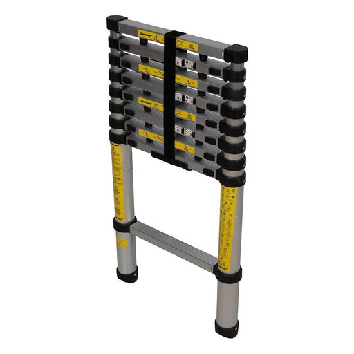 Silverline Telescopic Ladder 2.6m 9-Tread Silverline - Town Tools 