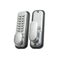 Yale Locks P-DL02-SC Push Button Door Lock Chrome Finish Hold Open Function