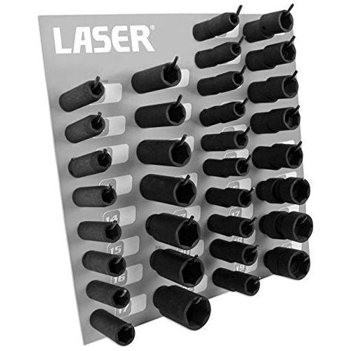 Laser Complete Impact Socket Rack 1/2"D 1159 Laser - Town Tools 