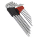 Sealey Ball-End Hex Key Set 9pc Lock-Onï Metric AK7180 Sealey - Town Tools 