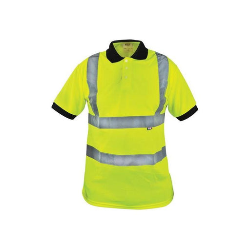 Scan Hi-Vis Yellow Polo Shirt - M (40in) Scan - Town Tools