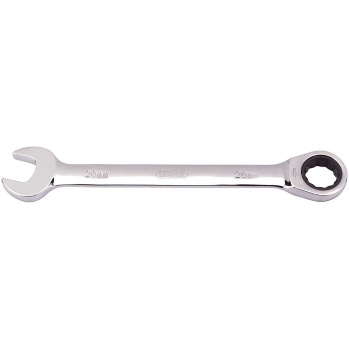 Draper Metric Ratcheting Combination Spanner, 20mm 31019 Draper - Town Tools 