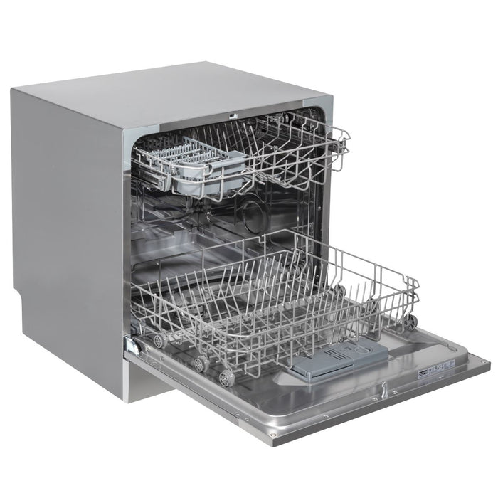 Baridi Tabletop Dishwasher 8 Place Settings 8L Capacity - Silver DH87 Baridi - Town Tools 