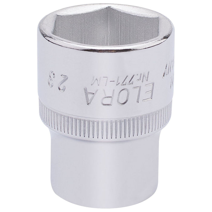 Draper Elora Hexagon Socket, 1/2" Sq. Dr., 23mm 15312 Draper - Town Tools 