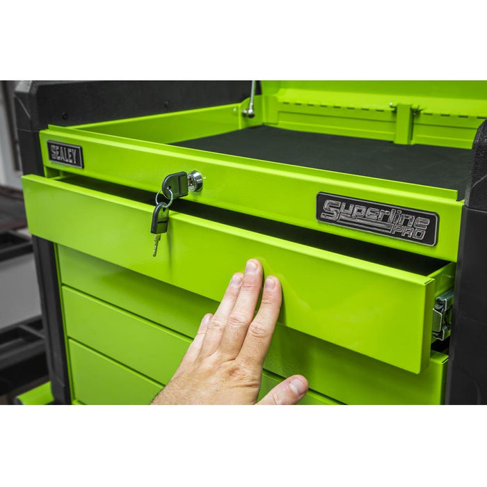 Superline Pro Superline PRO Push-to-Open Topchest 4 Drawer - Green APPD4G Superline Pro - Town Tools 