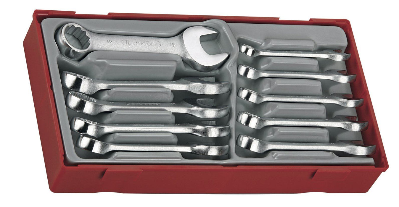 Teng Tools Stubby Combination Spanner Set TT1 10 Pieces Teng Tools - Town Tools 