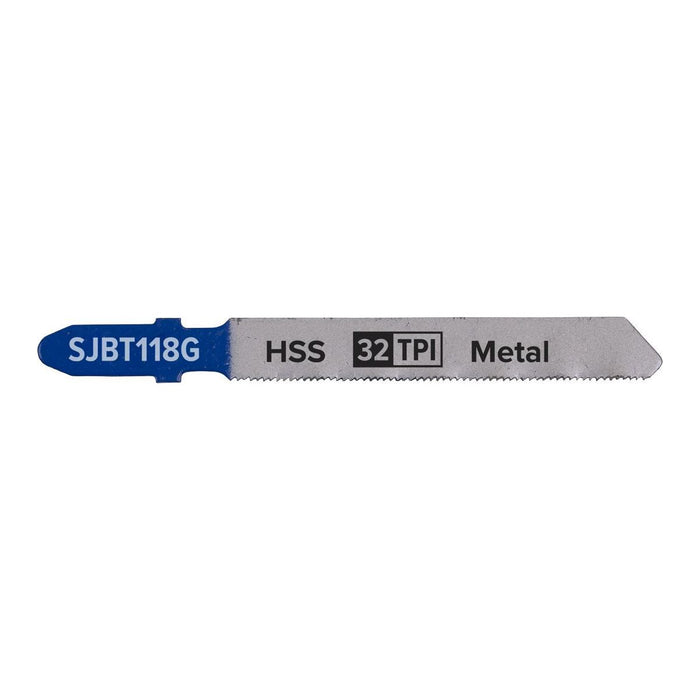 Sealey Jigsaw Blade Metal 75mm 32tpi Pack of 5 SJBT118G Sealey - Town Tools 