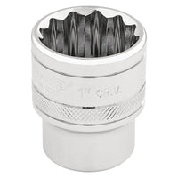 Draper HI-TORQ 12 Point Socket, 3/8" Sq. Dr., 1" 49484