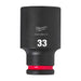 Milwaukee Hex Socket Shw 1/2 Deep 33Mm-1Pc 4932480350 Milwaukee - Town Tools