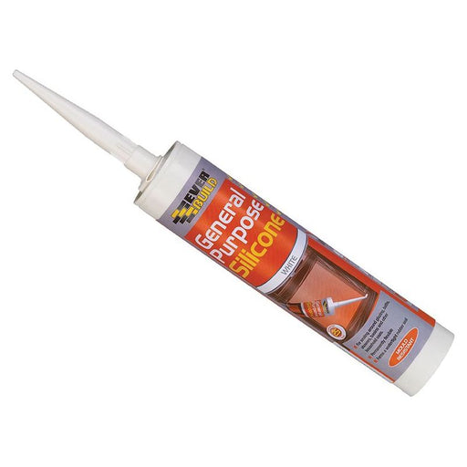Everbuild Sika General Purpose Silicone White 280ml Everbuild Sika - Town Tools