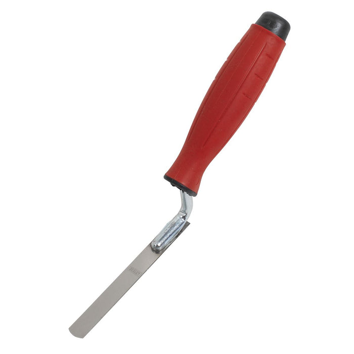 Sealey Stainless Steel Edging Trowel with Rubber Handle 12mm T0309 Sealey - Town Tools 