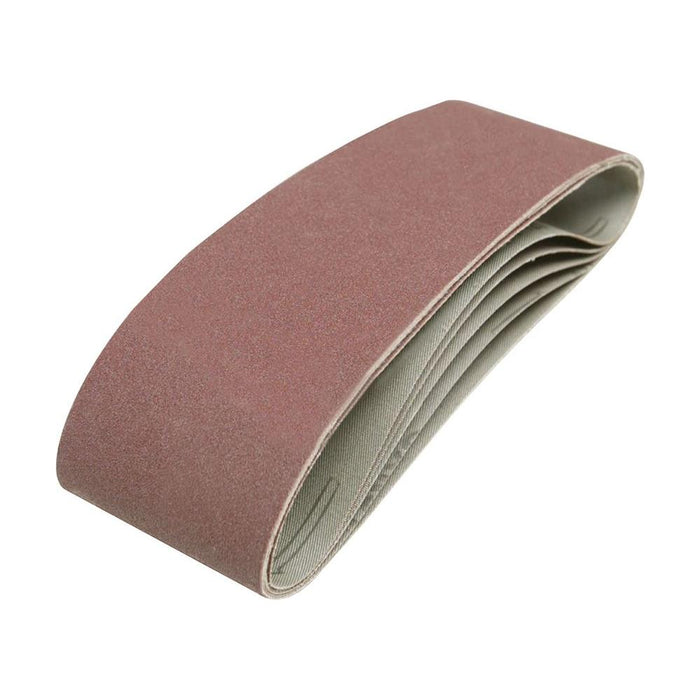 Silverline Sanding Belts 75 x 533mm 5pk 120 Grit Silverline - Town Tools 