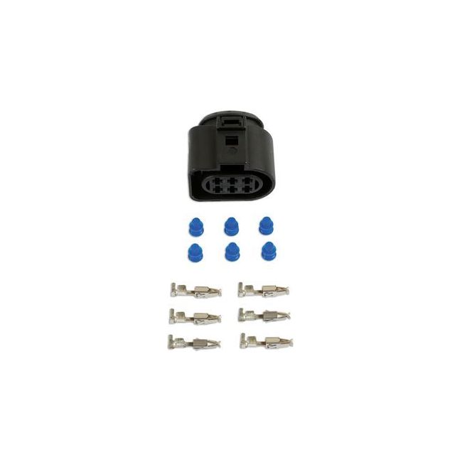 Connect for VW Electrical Female Connector 2.8mm 6 Pin Kit 65pc 37384 Tool Connection - Town Tools 