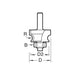 Trend 9/72 x 1/4 TCT Bearing Guided Corner Bead Cutter 4.8 Radius Trend - Town Tools