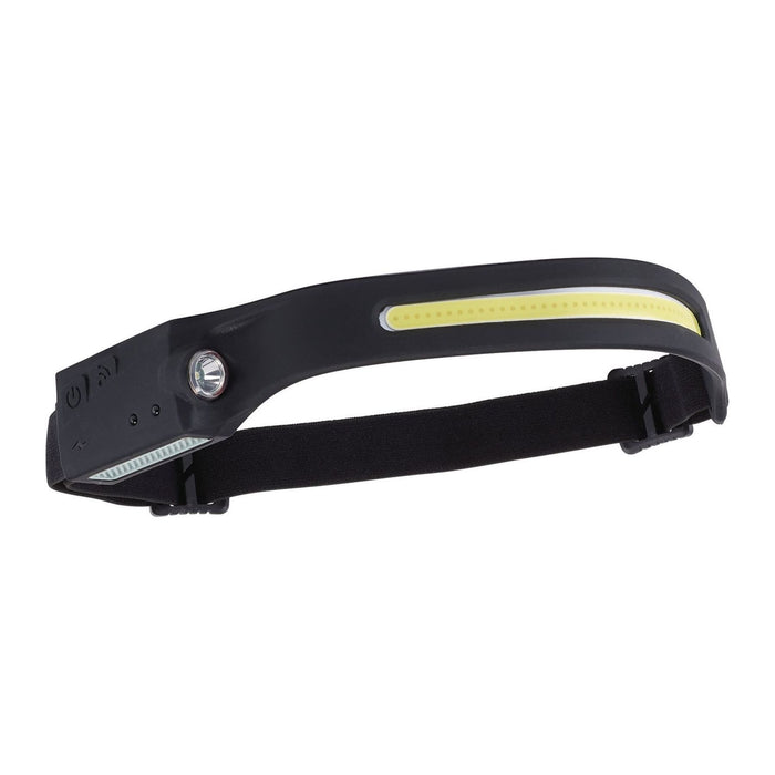 Draper COB LED Rechargeable 2-in-1 Head Torch with Wave Sensor, 3W, USB-C Cable Draper - Town Tools 