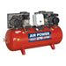Sealey 270L Belt Drive Air Compressor with Cast Cylinders 2 x 3hp SAC1276B Sealey - Town Tools 