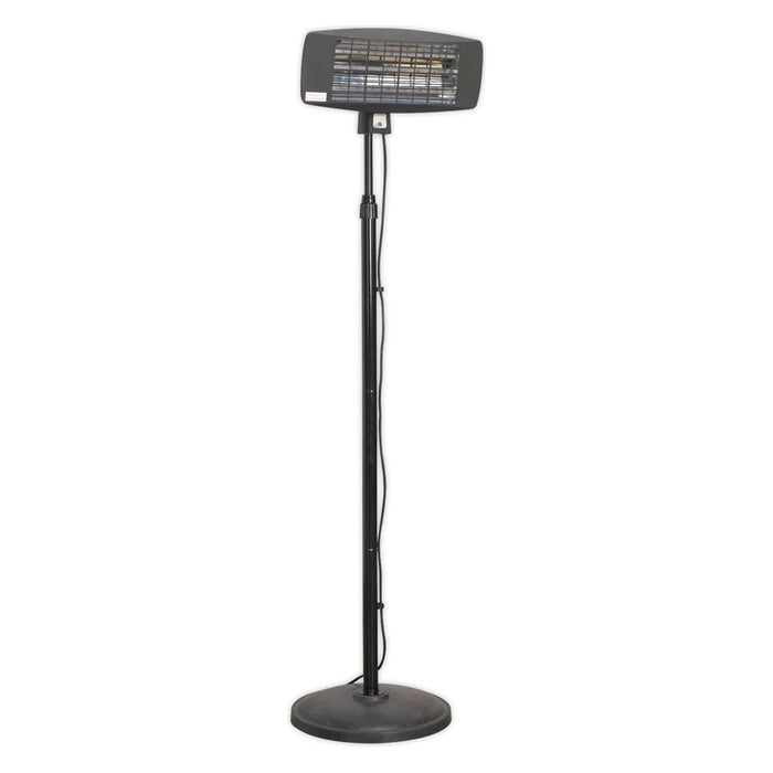 Sealey Infrared Quartz Patio Heater 2000W/230V with Telescopic Floor Stand