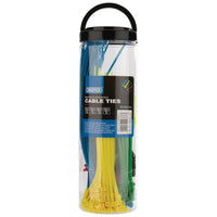 Draper Assorted Coloured Nylon Cable Tie Pack (650 Piece) 90737