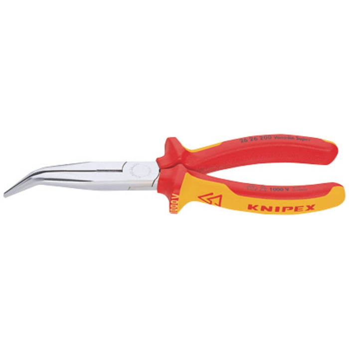 Draper Knipex 26 26 200SB Angled Long Nose Pliers, 200mm 34056 Draper - Town Tools 