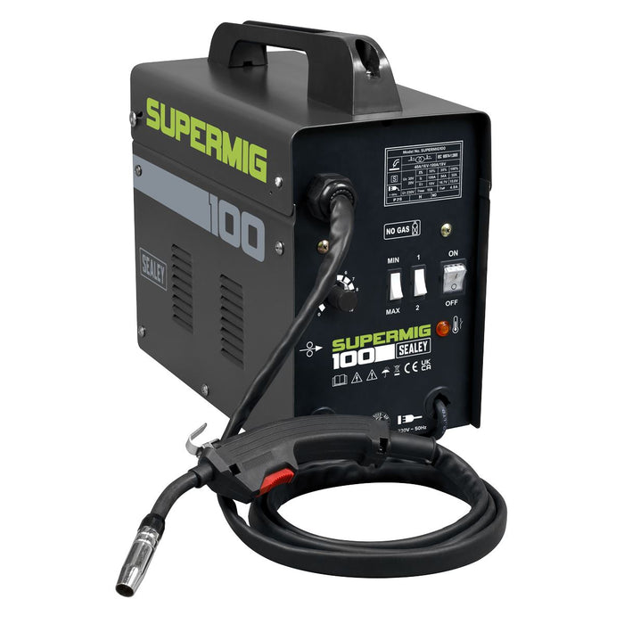 Sealey Gasless MIG Welder 100A 230V SUPERMIG100 Sealey - Town Tools 