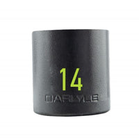 Carlyle Tools 1/2In Drive 14mm 6 Pt Stubby Impact Socket