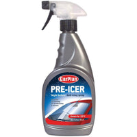 2x CarPlan Pre-Icer Night before De-Icer Anti-Icing Spray 500ml Trigger Spray -25c