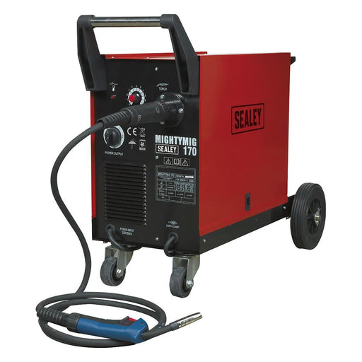 Sealey Professional Gas/No-Gas MIG Welder 170A with Euro Torch MIGHTYMIG170 Sealey - Town Tools 