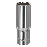 Sealey WallDrive Socket 21mm Deep 1/2"Sq Drive Fully Polished SP1221D