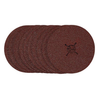 Draper Fibre Sanding Discs, 125mm, 36 Grit, (Pack of 10) 68628