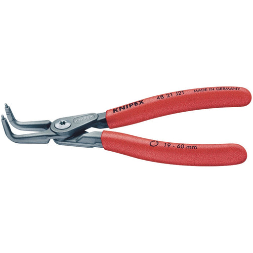 Draper Knipex 48 21 J21 90&deg; Internal Straight Tip Circlip Pliers, 19 - 60mm Draper - Town Tools 