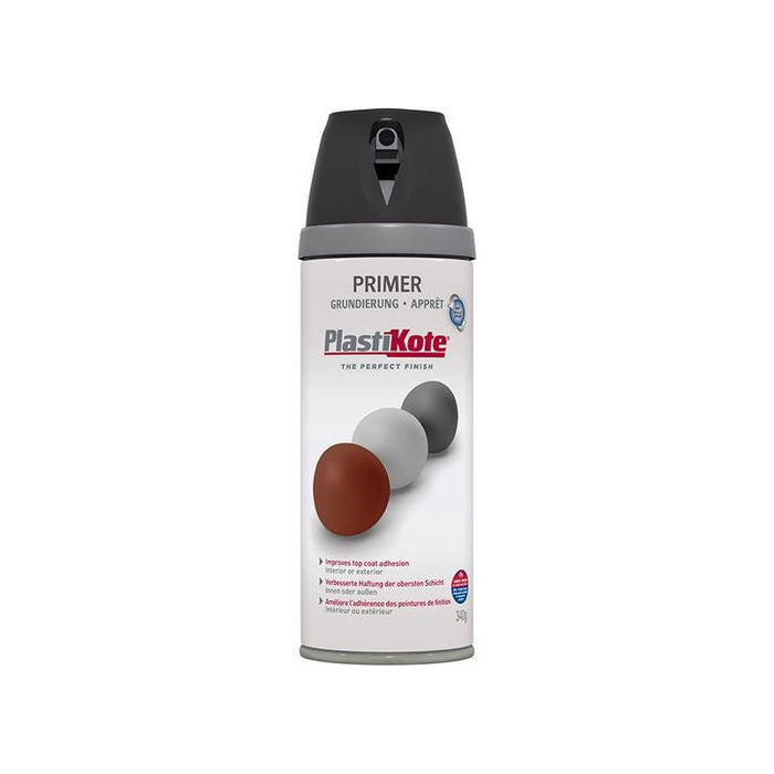 Plastikote Twist & Spray Primer Black 400ml PlastiKote - Town Tools