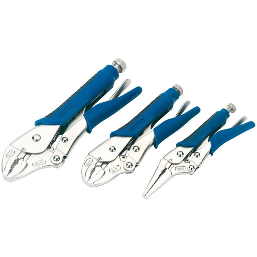 Draper Soft Grip Self Grip Pliers Set (3 Piece) 88293 Draper - Town Tools 