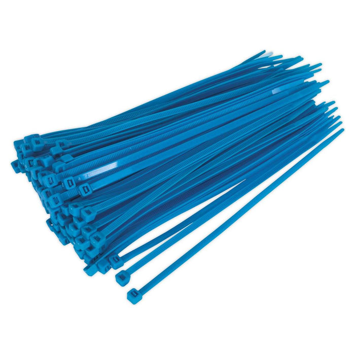 Sealey Cable Tie 200 x 4.8mm Blue Pack of 100 CT20048P100B Sealey - Town Tools 