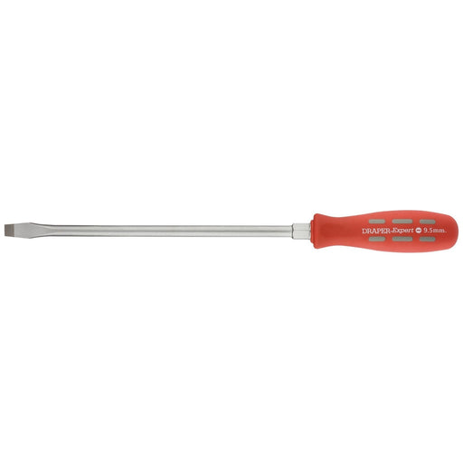 Draper Plain Slot Flared Tip Long Pattern Mechanic's Screwdriver, 9.5 x 250mm Draper - Town Tools 