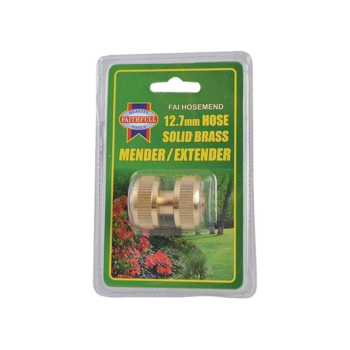 Faithfull Brass Hose Mender 12.5mm (1/2in) Faithfull - Town Tools