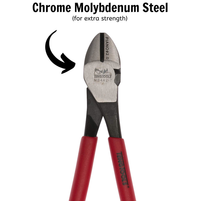 Teng Tools Heavy Duty Side Cutting Plier 180mm Teng Tools - Town Tools 