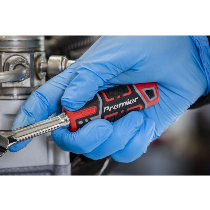 Sealey Premier Premier Ratchet Wrench with Flip Reverse 1/4"Sq Drive AK8934 Sealey Premier - Town Tools 
