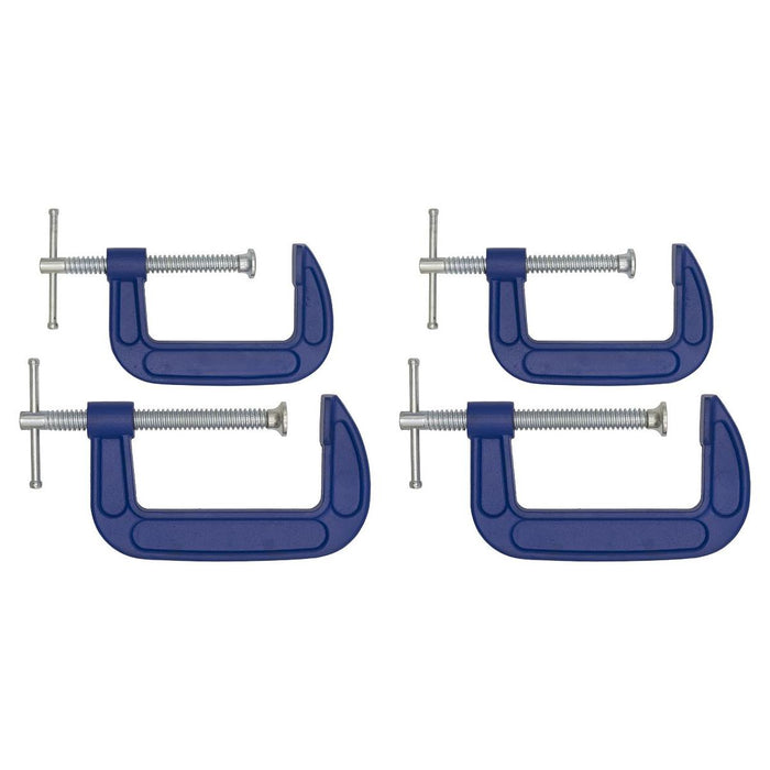 Sealey G-Clamp Set 75mm & 100mm 4pc AK6003SET Sealey - Town Tools 