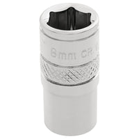 Draper HI-TORQ 6 Point Socket, 1/4" Sq. Dr., 8mm 32536