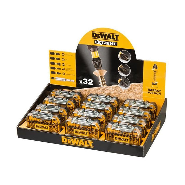 Dewalt Power Tools Display of 12 Flex Torque Impact Bit Sets, 32 Piece DeWALT Power Tools - Town Tools