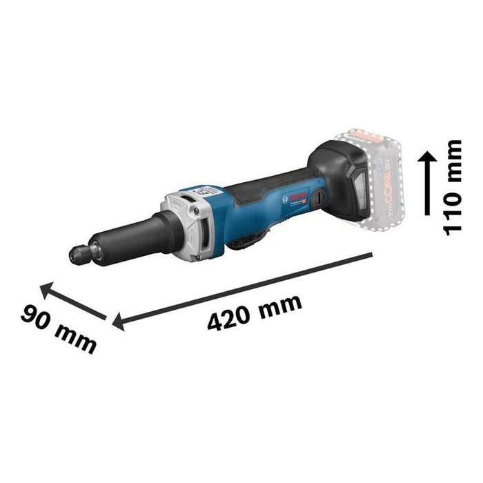 Bosch GGS 18V-23 PLC Professional Straight Grinder 18V Bare Unit Bosch - Town Tools