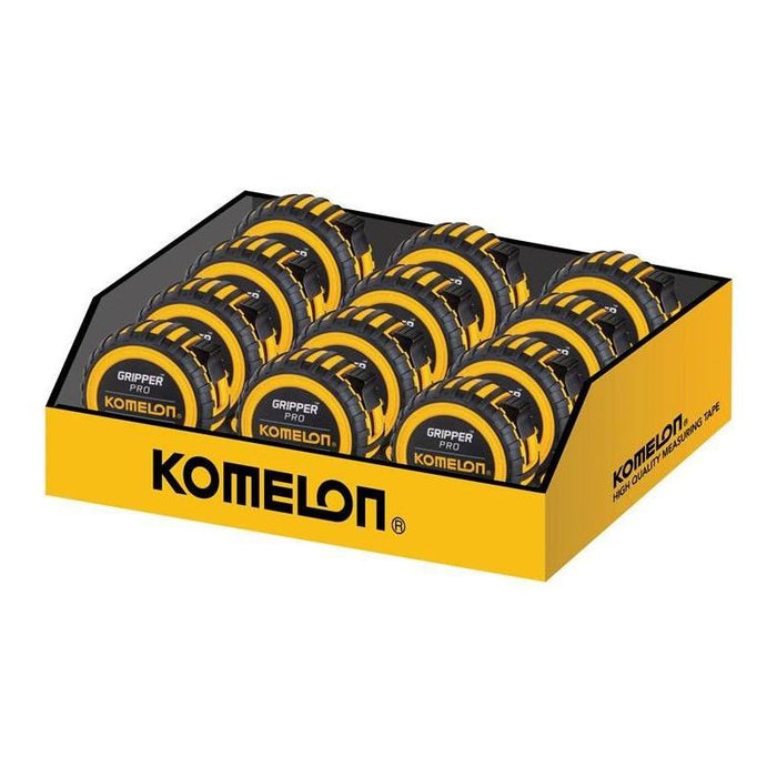 Komelon Gripper™ Tape 8m/26ft (Width 25mm) Display of 12 Komelon - Town Tools