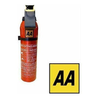 AA Fire Extinguisher Powder Compact Portable Car Home Caravan + Bracket 950g