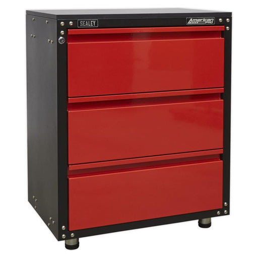 Sealey Modular 3 Drawer Cabinet with Worktop 665mm APMS82 Sealey - Town Tools 